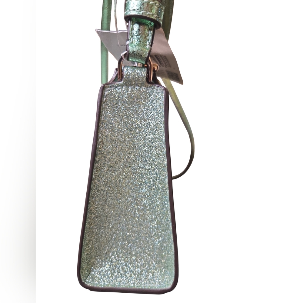 Kate Spade Kenzie Glitter Mini Crossbody Seawater Green - Picture 9 of 11
